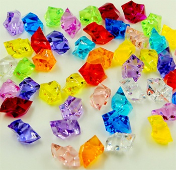 Plastic gems