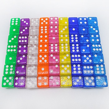 transparent dice