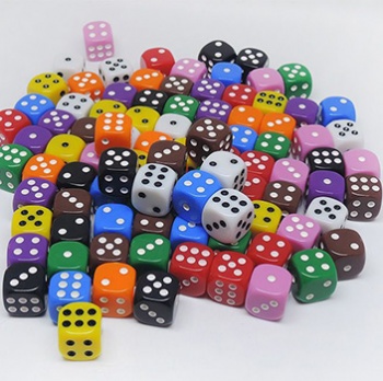 Plastic dice