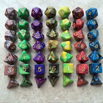 Mix colored dice